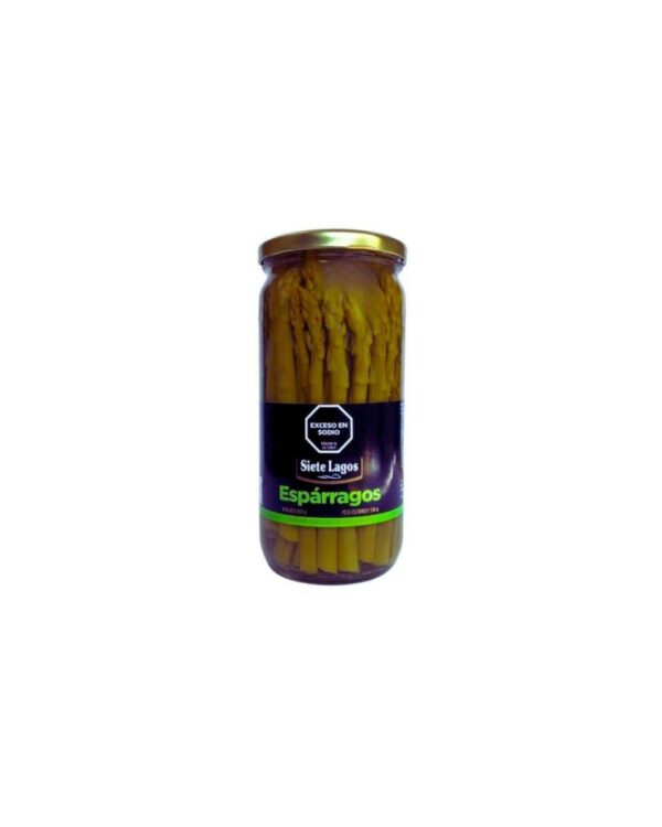 ESPARRAGOS VERDES SIETE LAGOS X 800G FRASCO