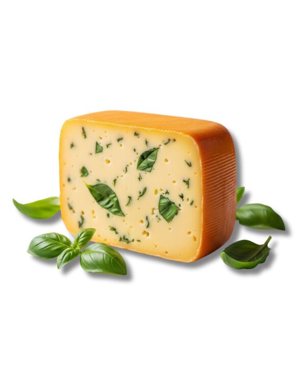 QUESO GOUDA CON ALBAHACA X 1 KG